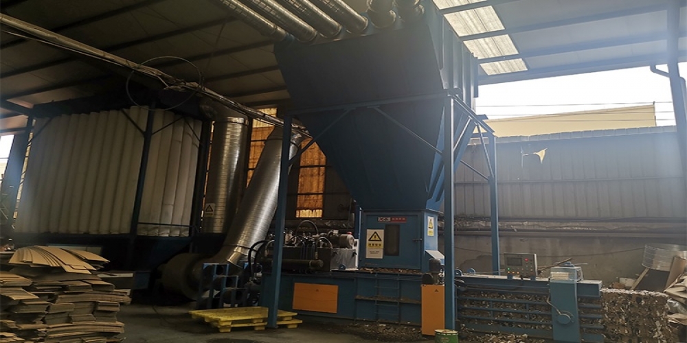 Automatic waste paper baler